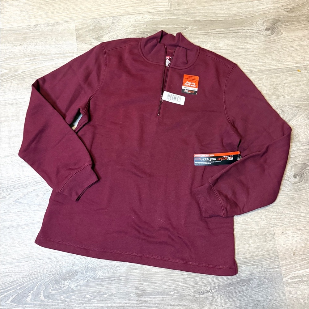 •SJB ACTIVE• BURGUNDY PULLOVER SWEATSHIRT